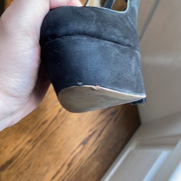 Elle Black Suede Heels - Picture 8 of 8